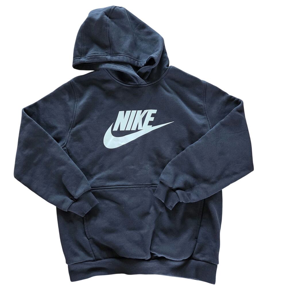 Nike big kids club fleece pullover hoodie boys size large plus